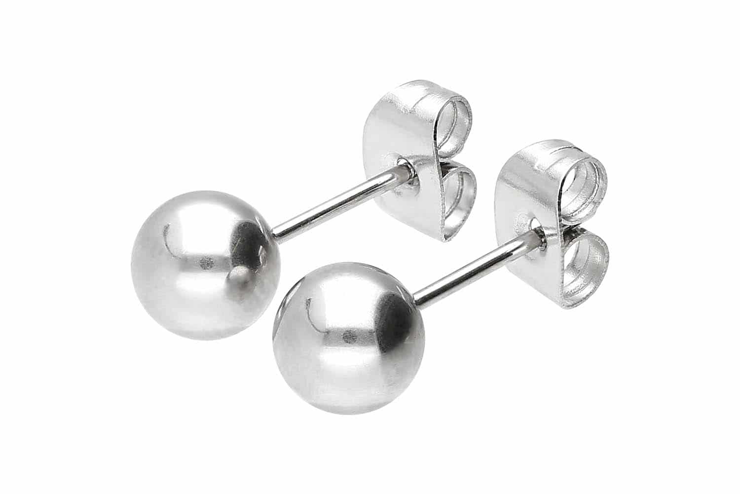Chirurgenstahl Ohrstecker - hochglanzpoliert