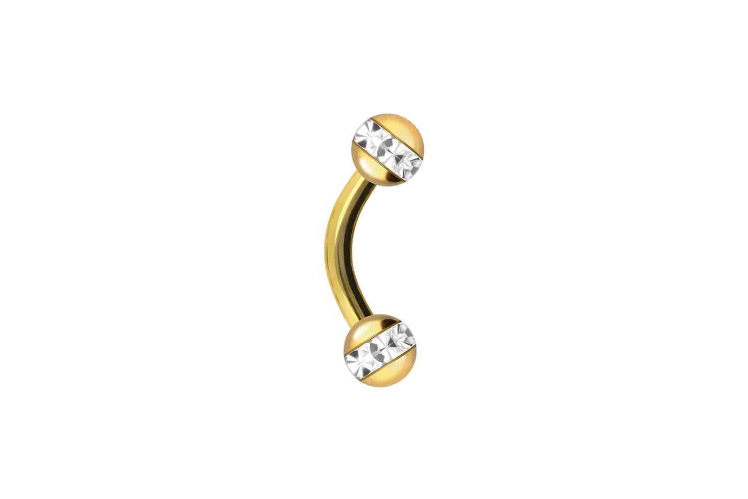 Chirurgenstahl Banane EPOXY-RING-KUGELN