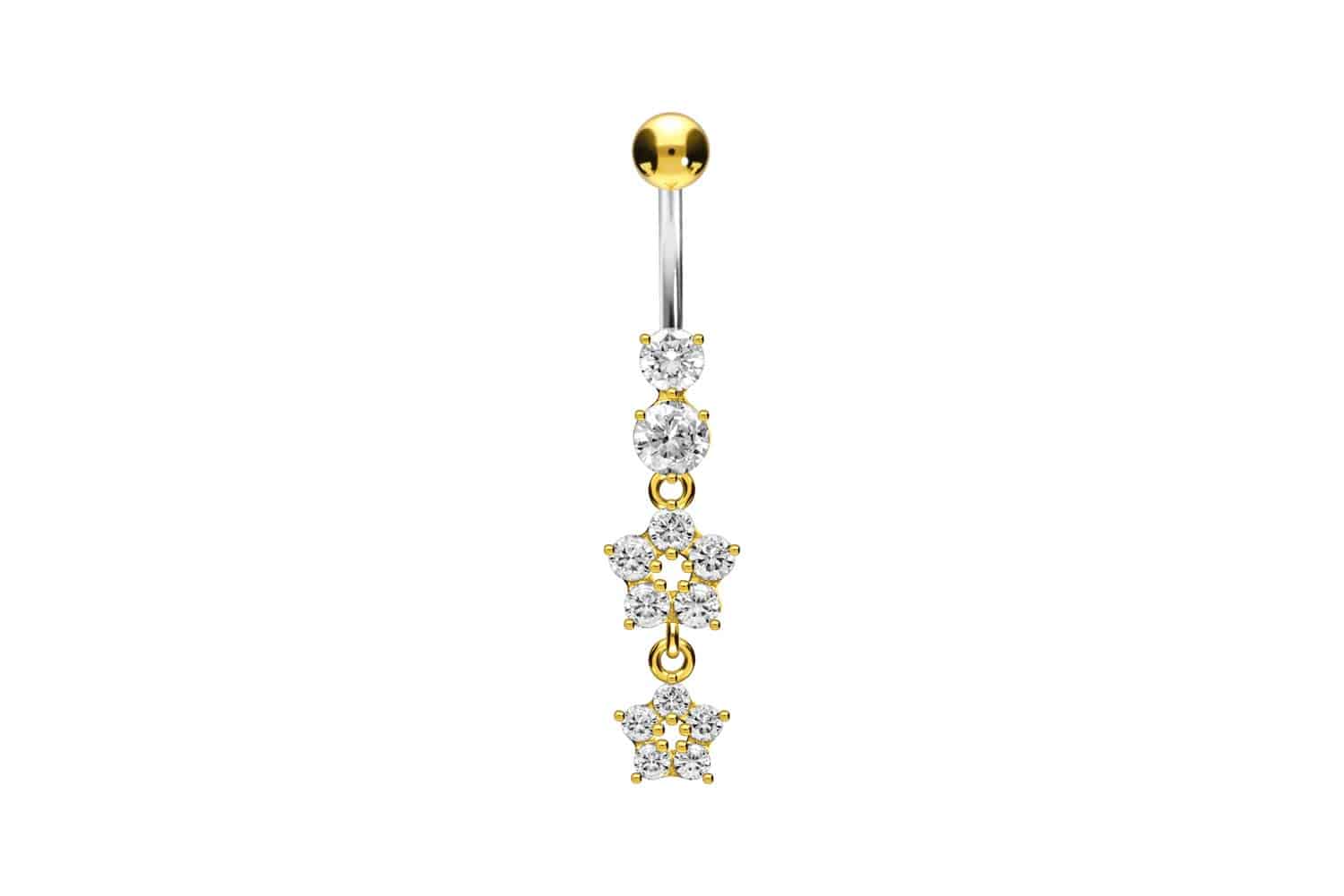 Titan Bananabell mit 925er Silber-Design 2 KRISTALLBLUMEN