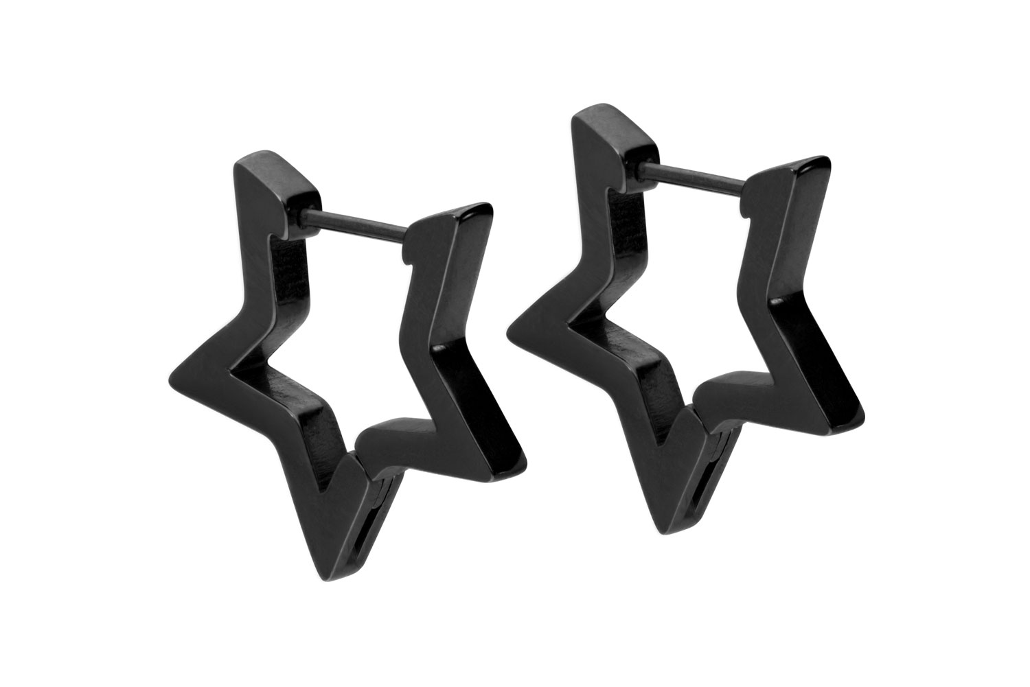 Chirurgenstahl Ohrclicker Creolen STERN