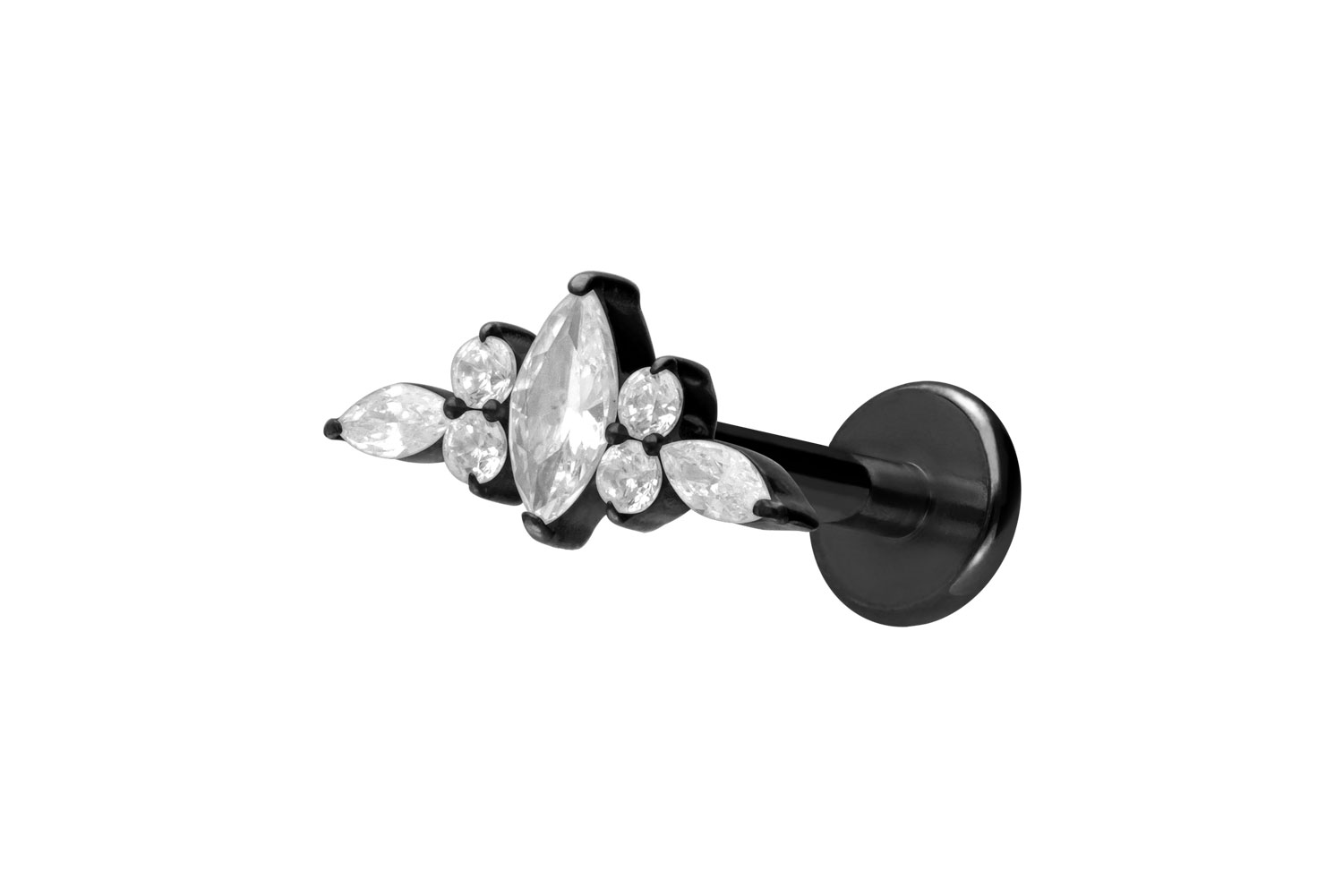 Titanium labret with internal thread DESIGN