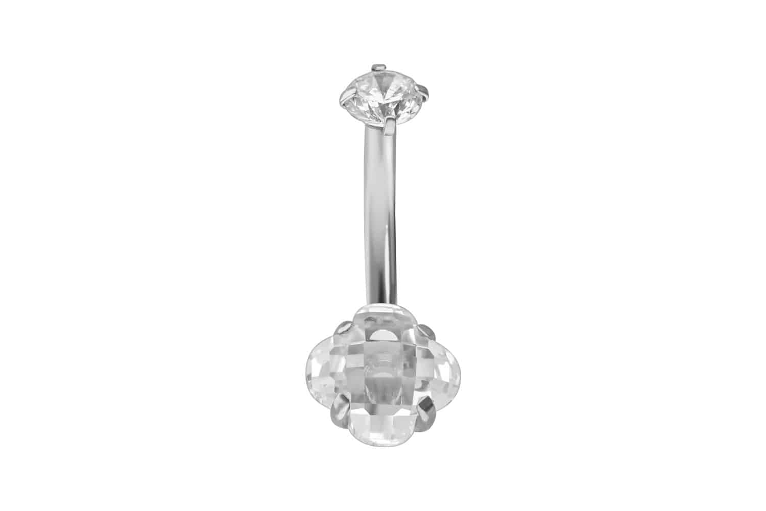 Titanium bananabell with internal thread CRYSTAL FLOWER