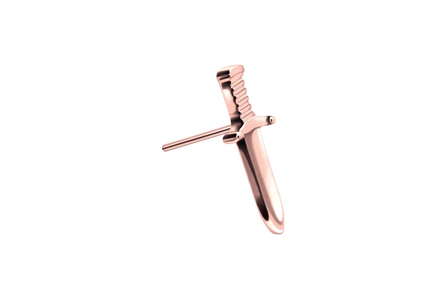 Titanium attachment with push pin SWORD