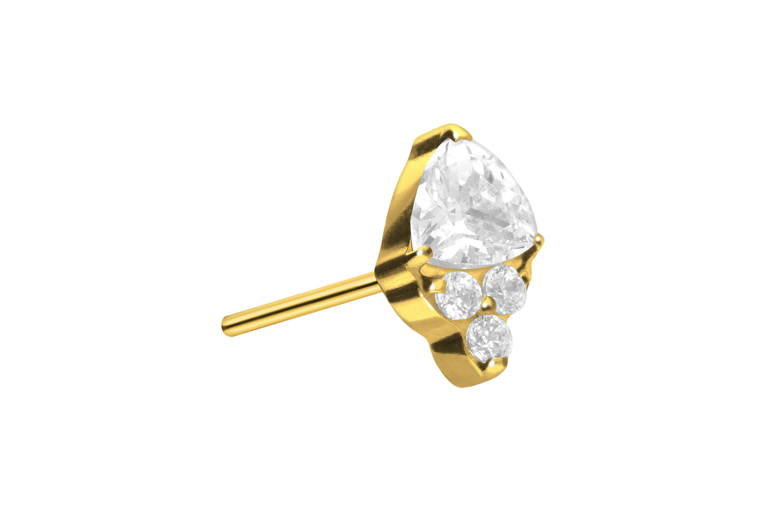 Titan Aufsatz mit Push Pin EINGEFASSTE KRISTALLE