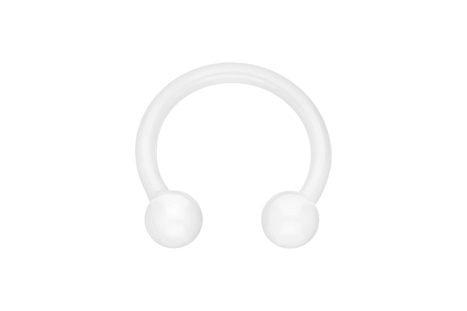 Acryl Hufeisenring flexibel UNIFARBEN