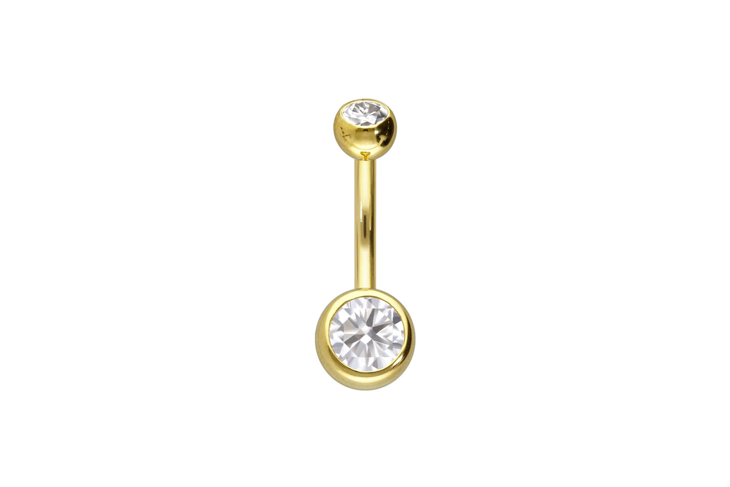 14/18 Karat Gold Bananabell 2 MOISSANITE
