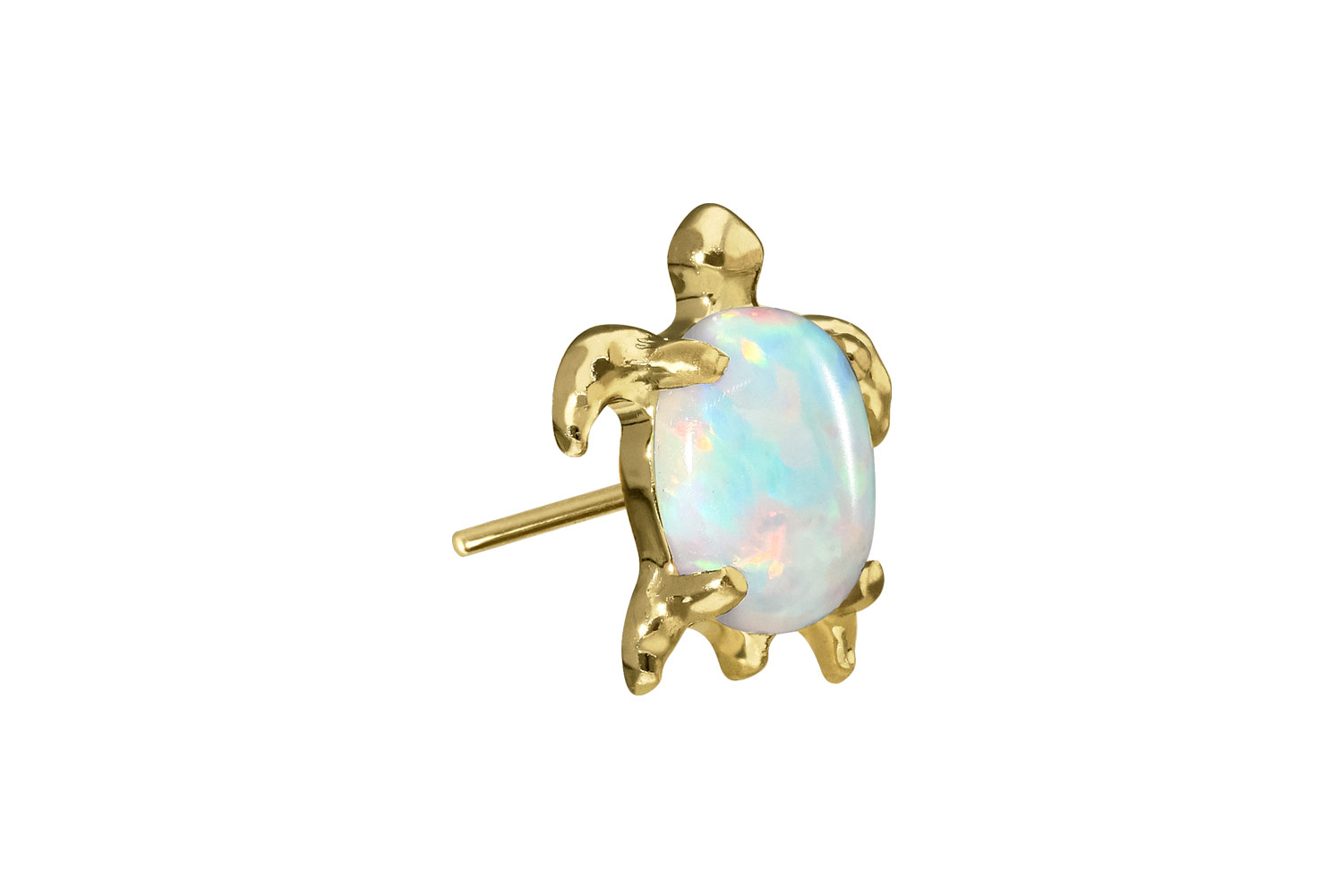 Titanium attachment with push pin TURTLE