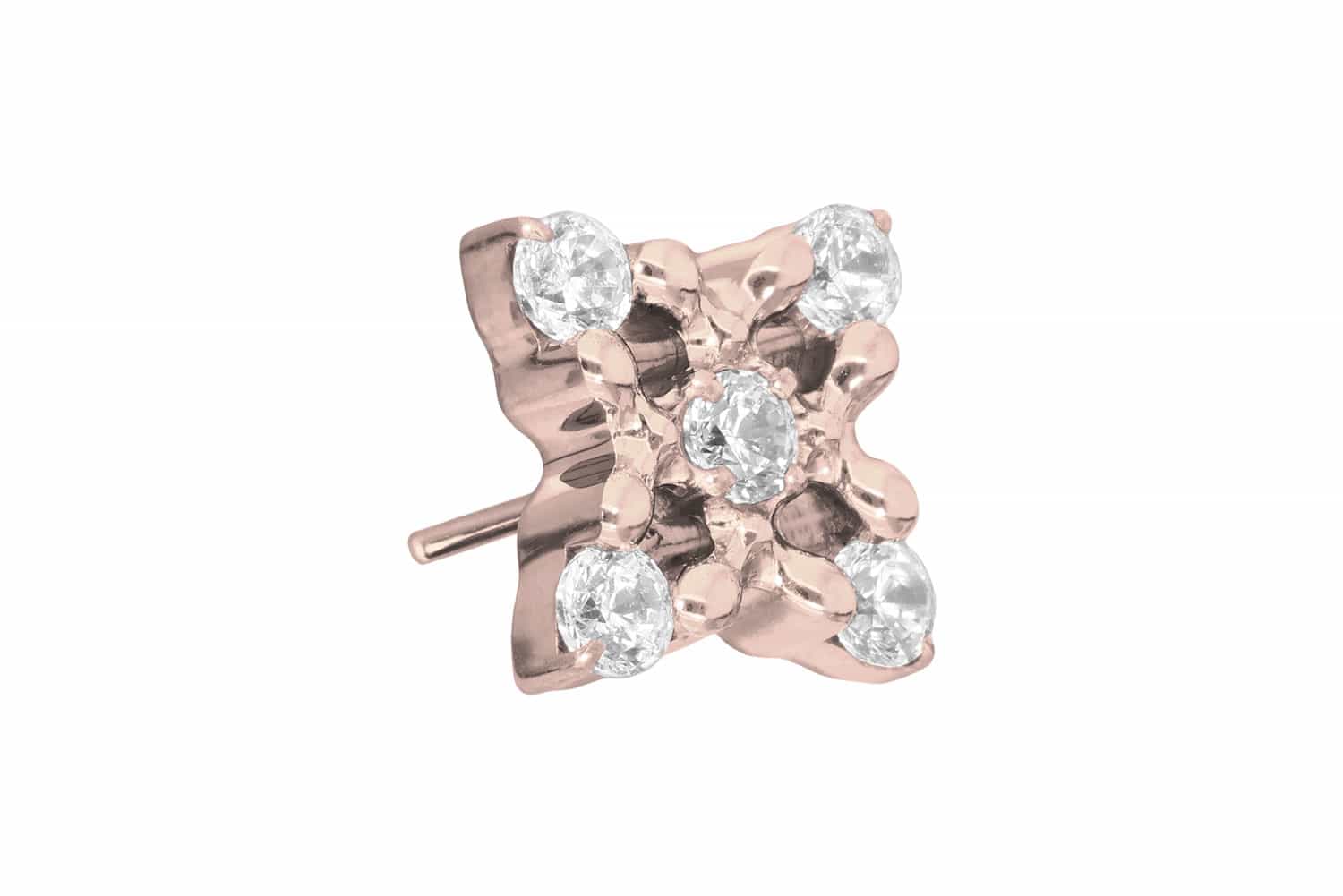 Titan Aufsatz mit Push Pin KRISTALLBLUME