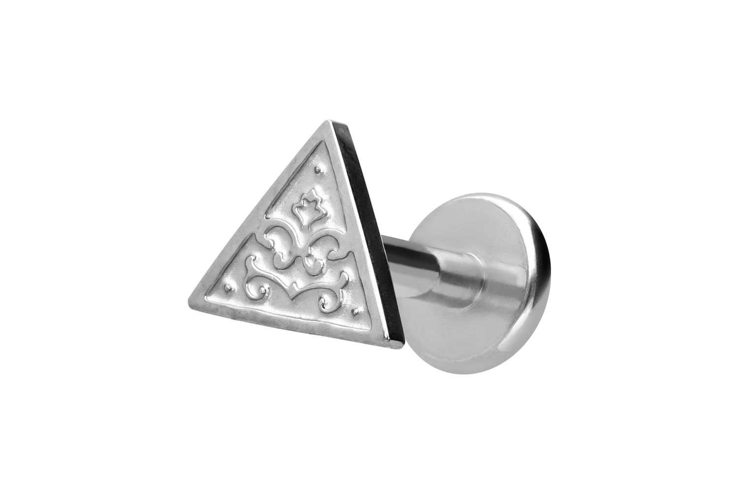 Titan Labret mit Innengewinde DREIECK