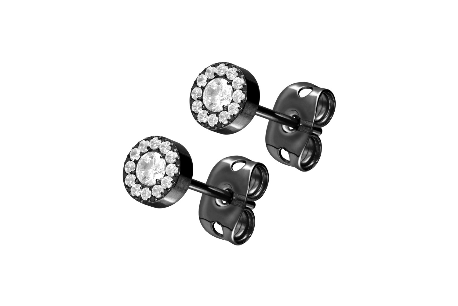 Titan Ohrstecker KRISTALLDISC