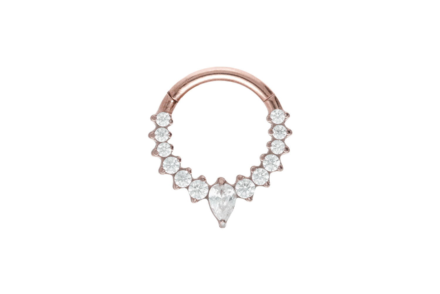 Titan Segmentring Clicker EINGEFASSTE KRISTALLE