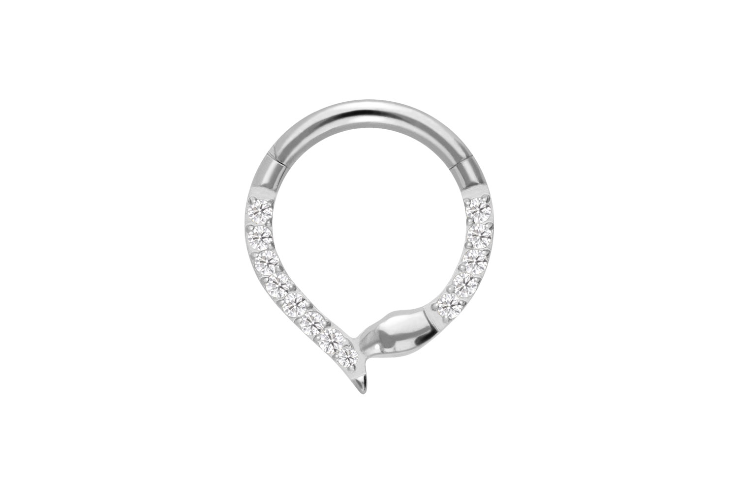 Titan Segmentring Clicker KRISTALLSCHLANGE