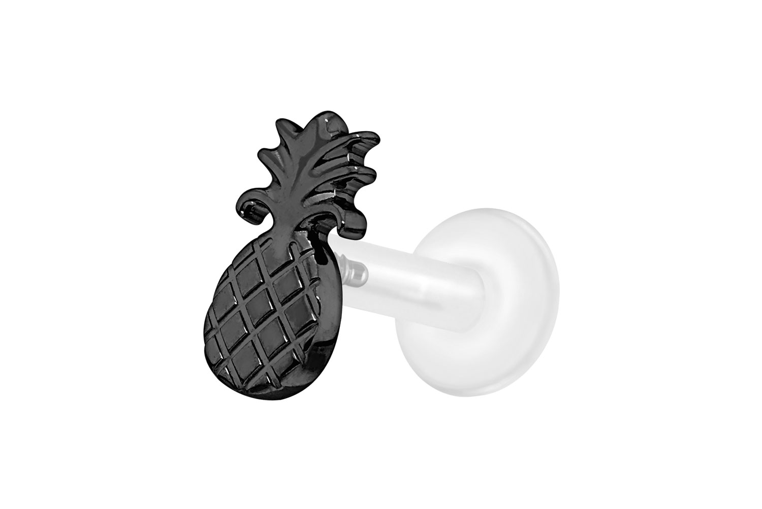 PTFE Labret mit Innengewinde + Titan-Aufsatz ANANAS