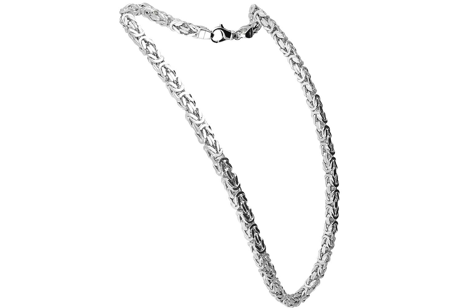 925 silver king chain rhodium-plated / gold-plated