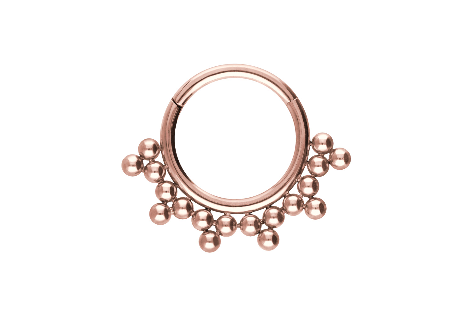 Titanium segment ring clicker 18 BALLS