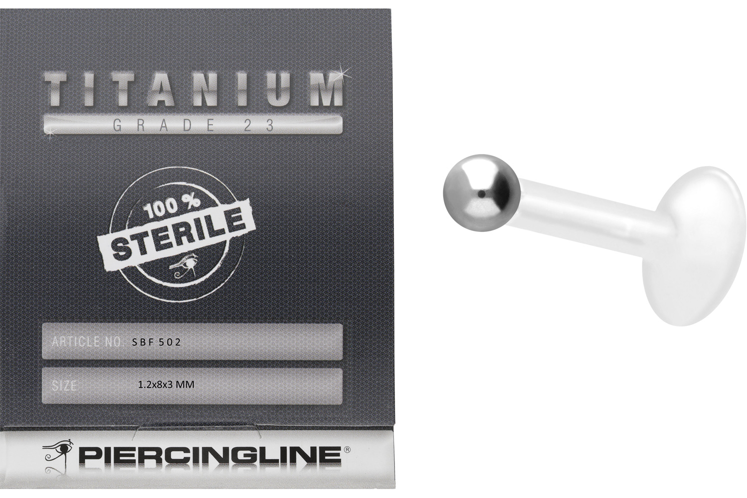 Sterilisiertes PMFK Labret + TITAN-KUGEL