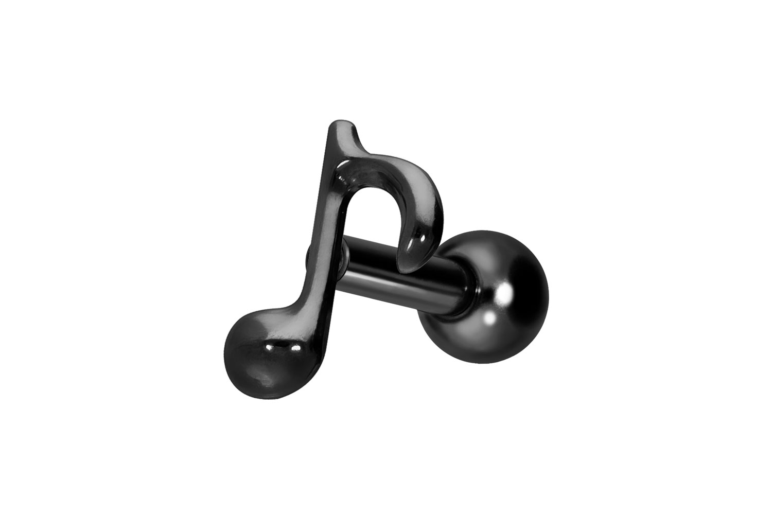 Titan Ohrpiercing mit Innengewinde ACHTELNOTE