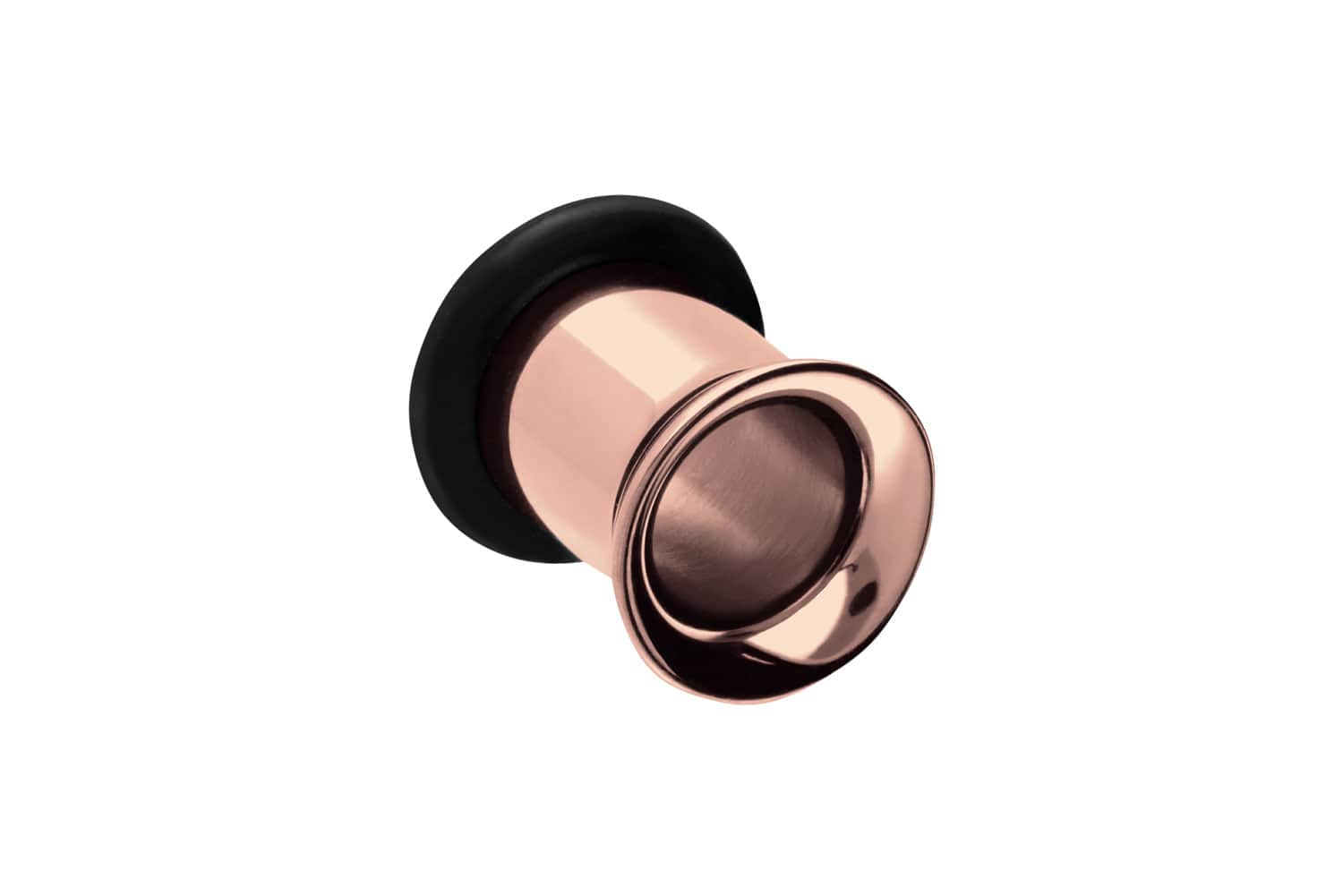 Chirurgenstahl Single Flared Tunnel GUMMIRING ++SALE++