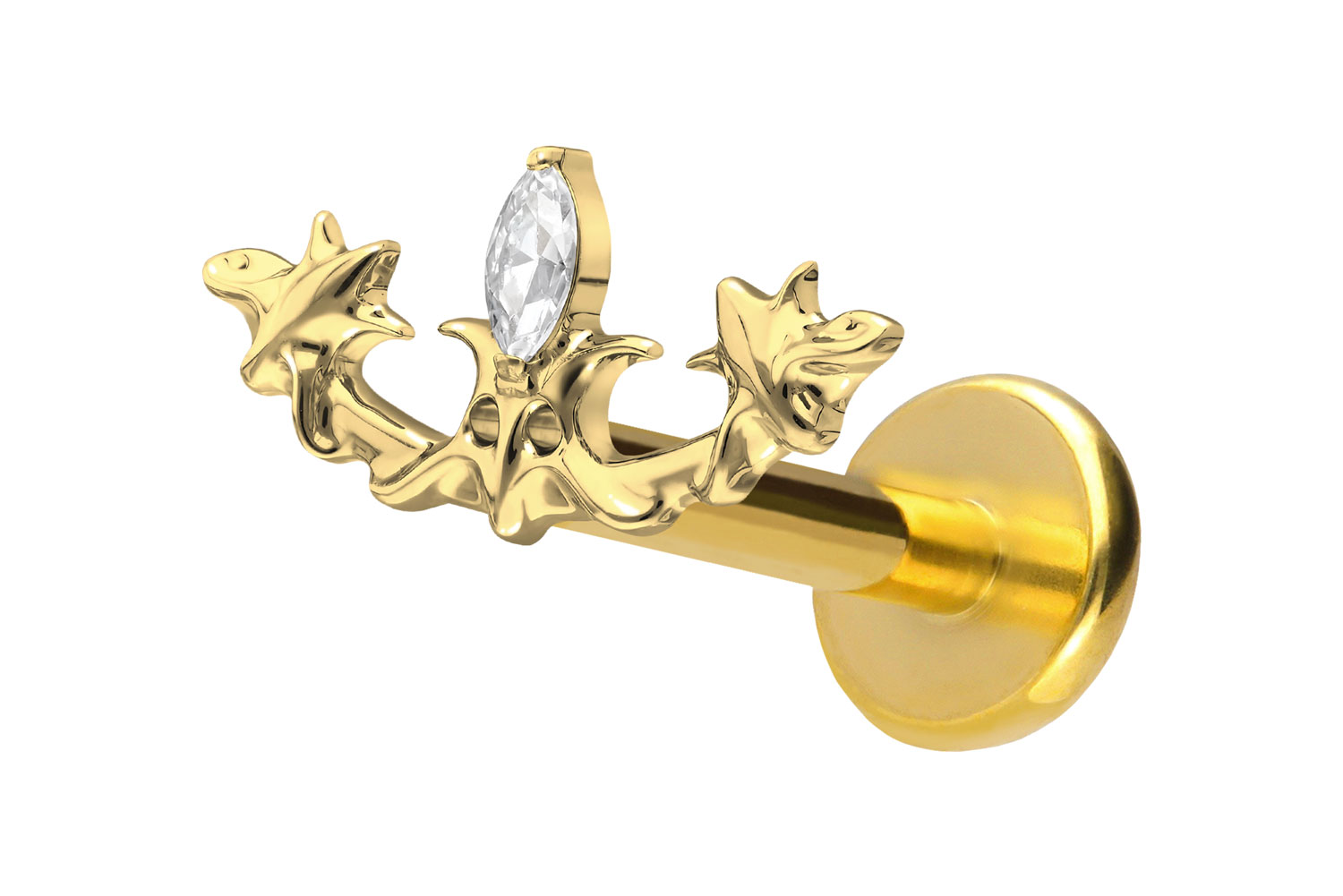 Titan Labret mit Push Fit GOTISCHES DESIGN