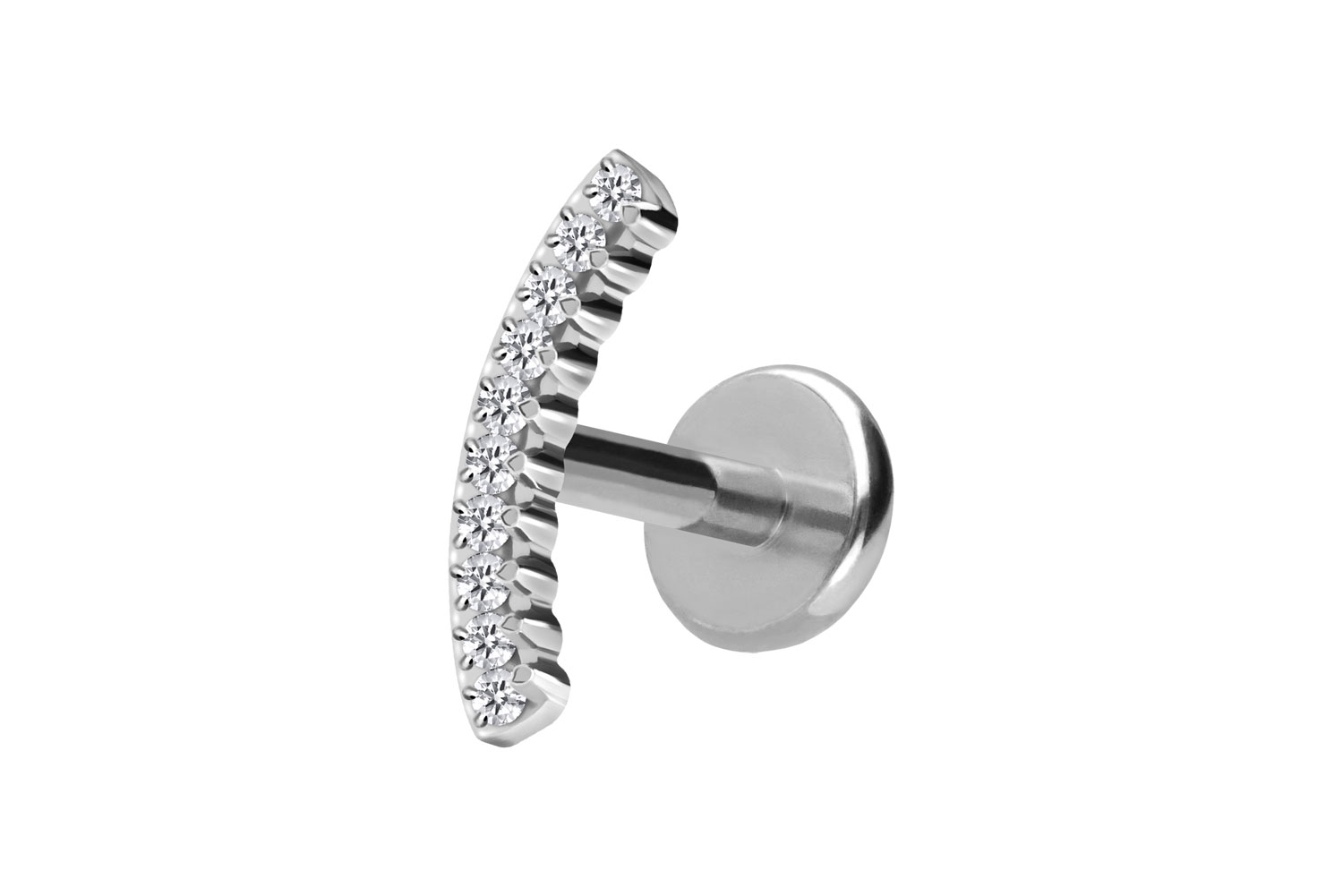 Titan Labret mit Push Fit KRISTALLBOGEN