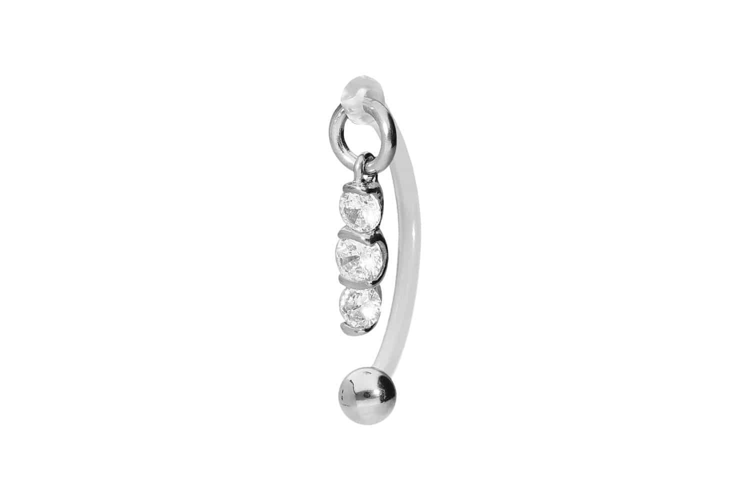 PMFK bananabell with surgical steel design CRYSTAL BANNER