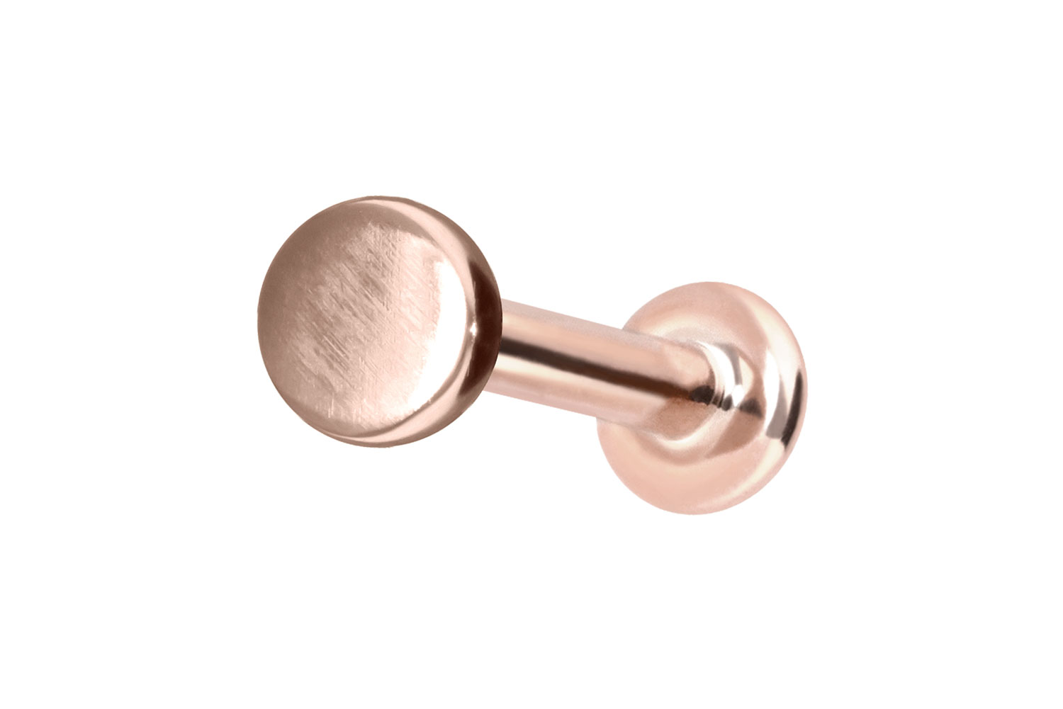 14 Karat Gold Labret mit Innengewinde DISC