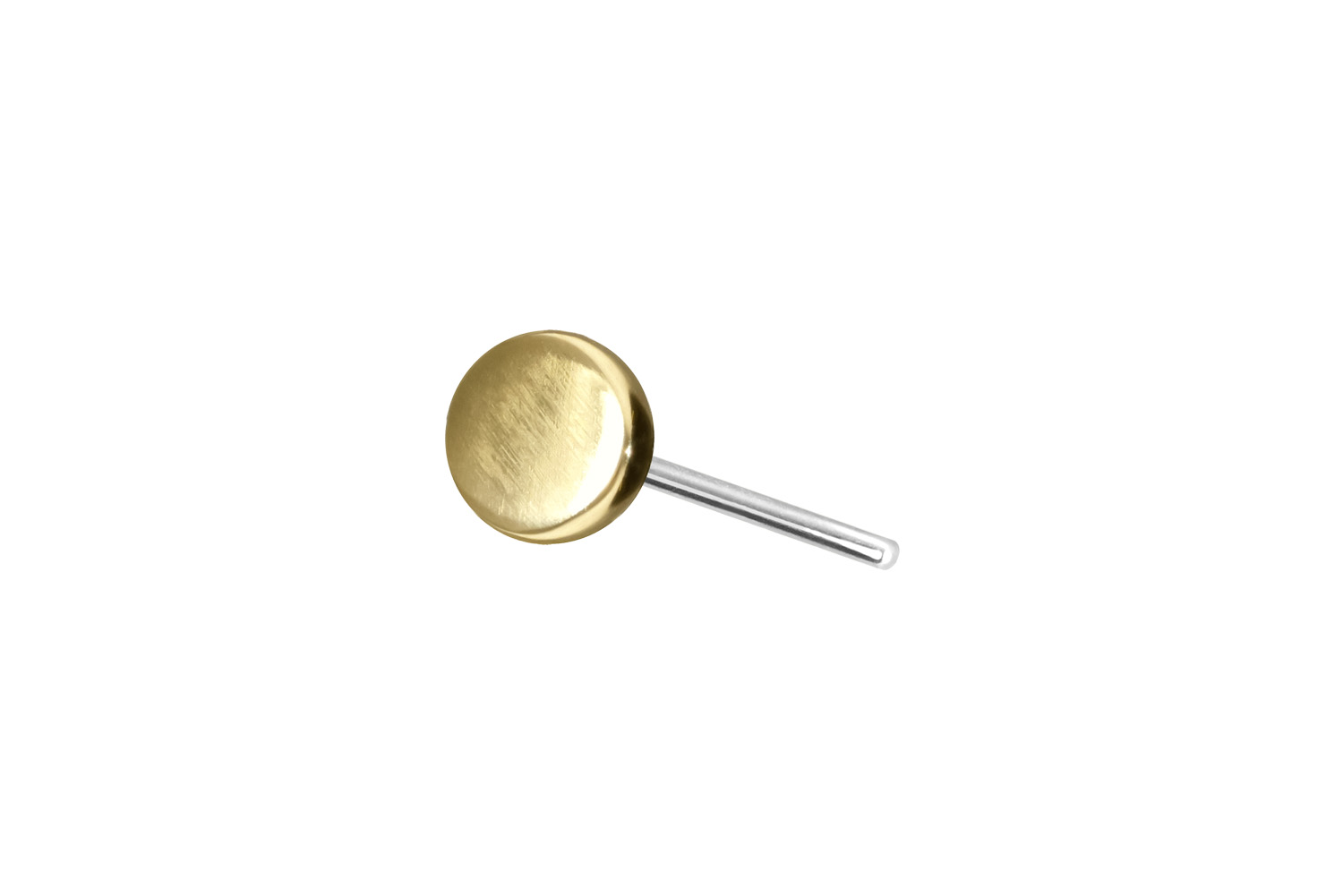 14 Karat Gold Aufsatz mit Titan Push Pin DISC