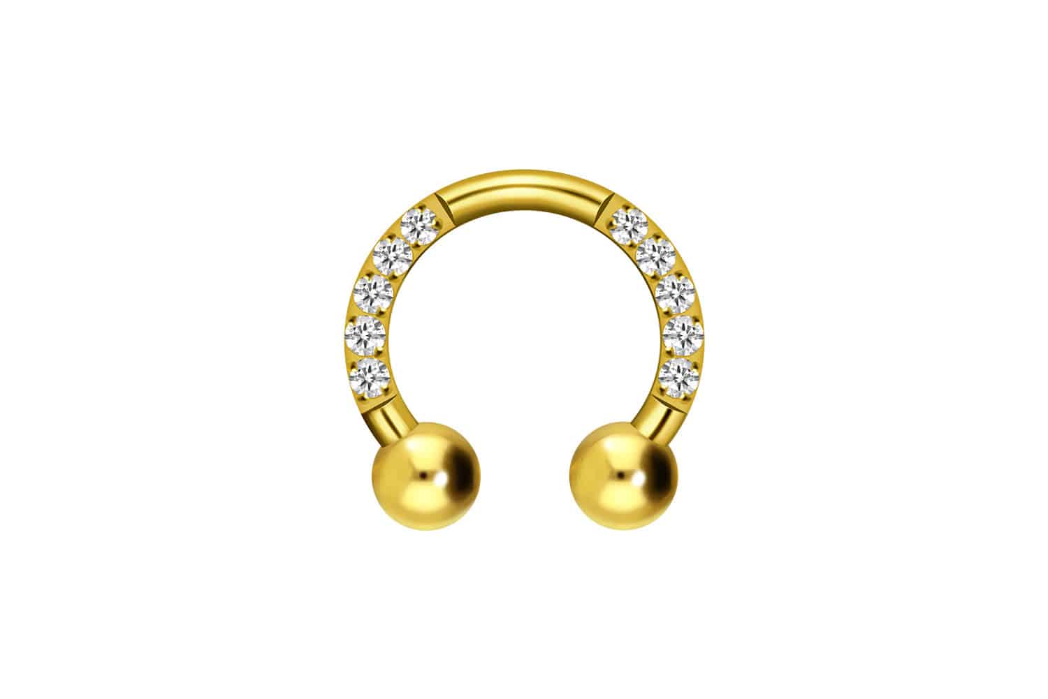 Titan Hufeisenring EINGEFASSTE KRISTALLE