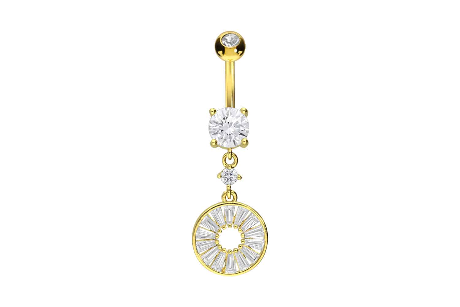 Surgical steel bananabell CRYSTAL CIRCLE