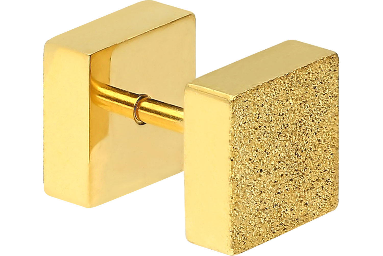 Chirurgenstahl Fake Plug QUADRAT DIAMANTOPTIK ++SALE++