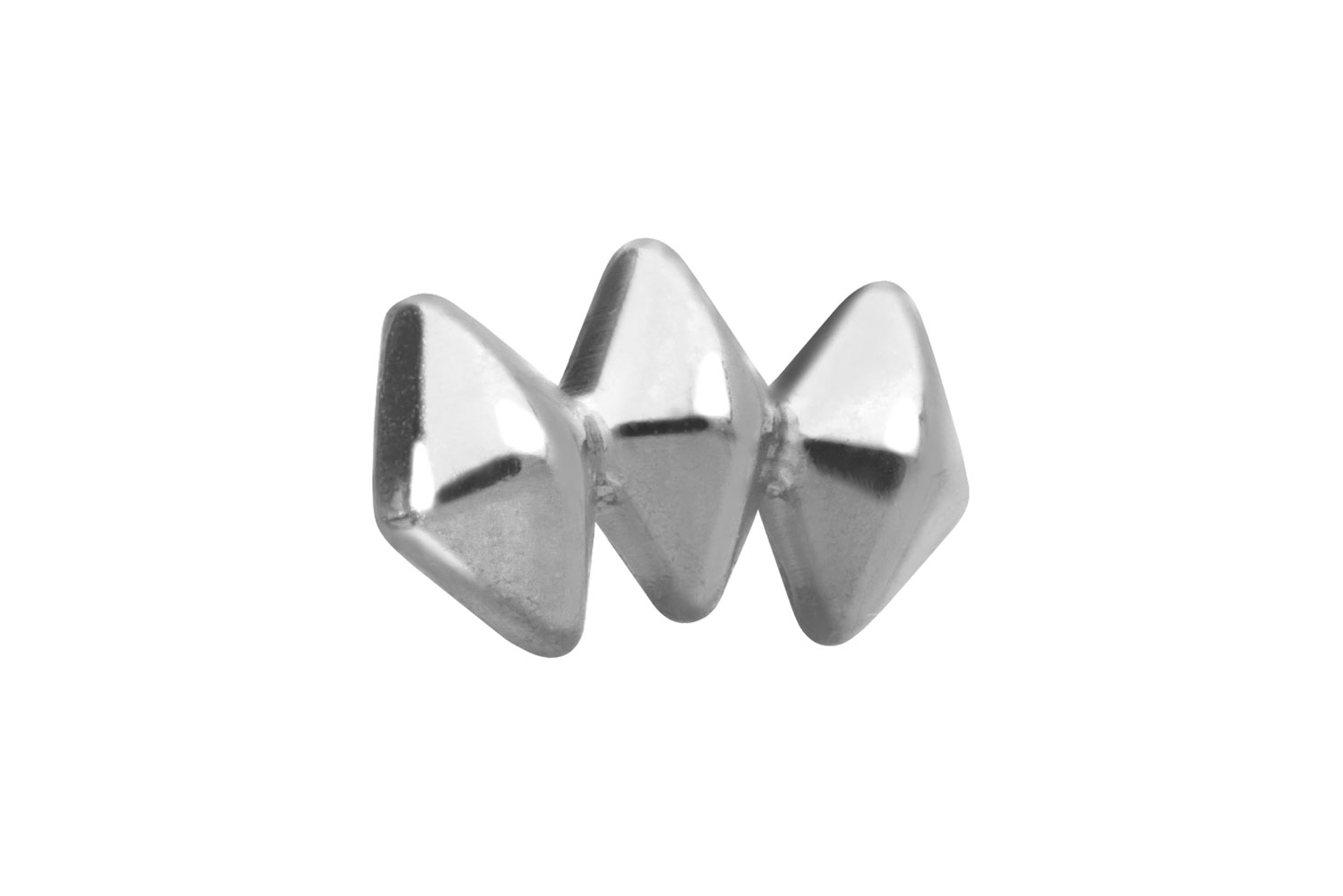 Titanium screw-in attachement with external thread 3 RHOMBUSES ++SALE++