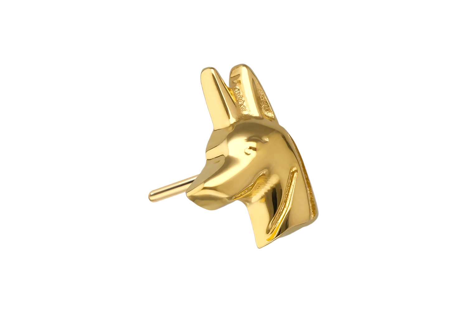Titanium attachment with push pin ANUBIS HEAD