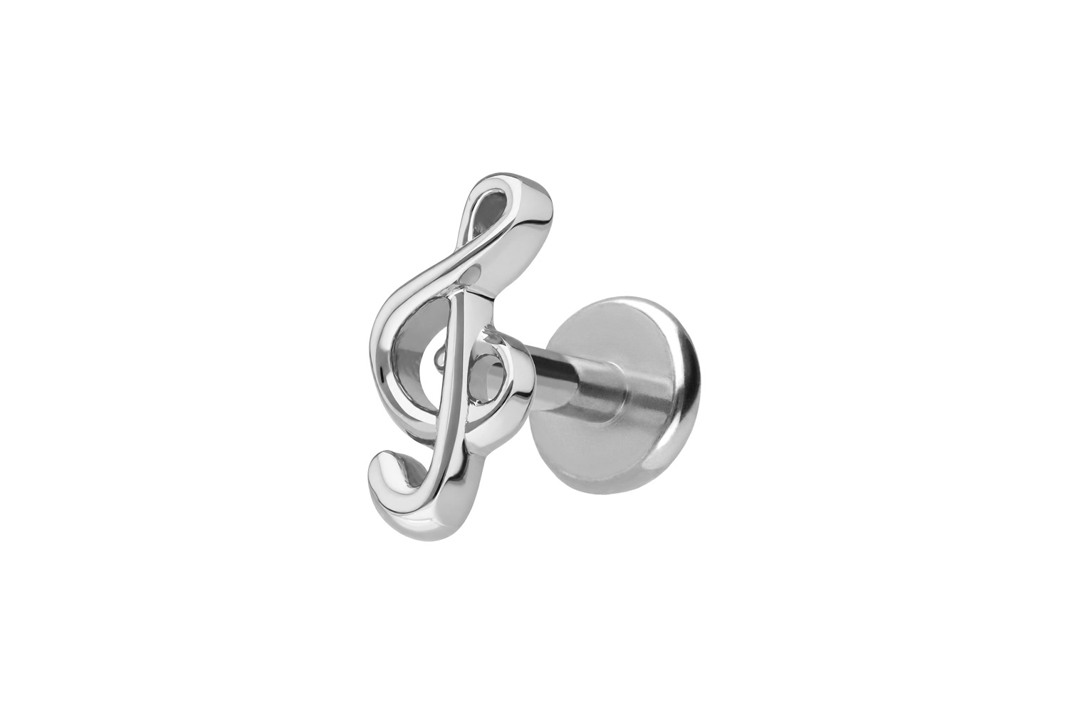 Titan Labret mit Push Fit NOTENSCHLÜSSEL