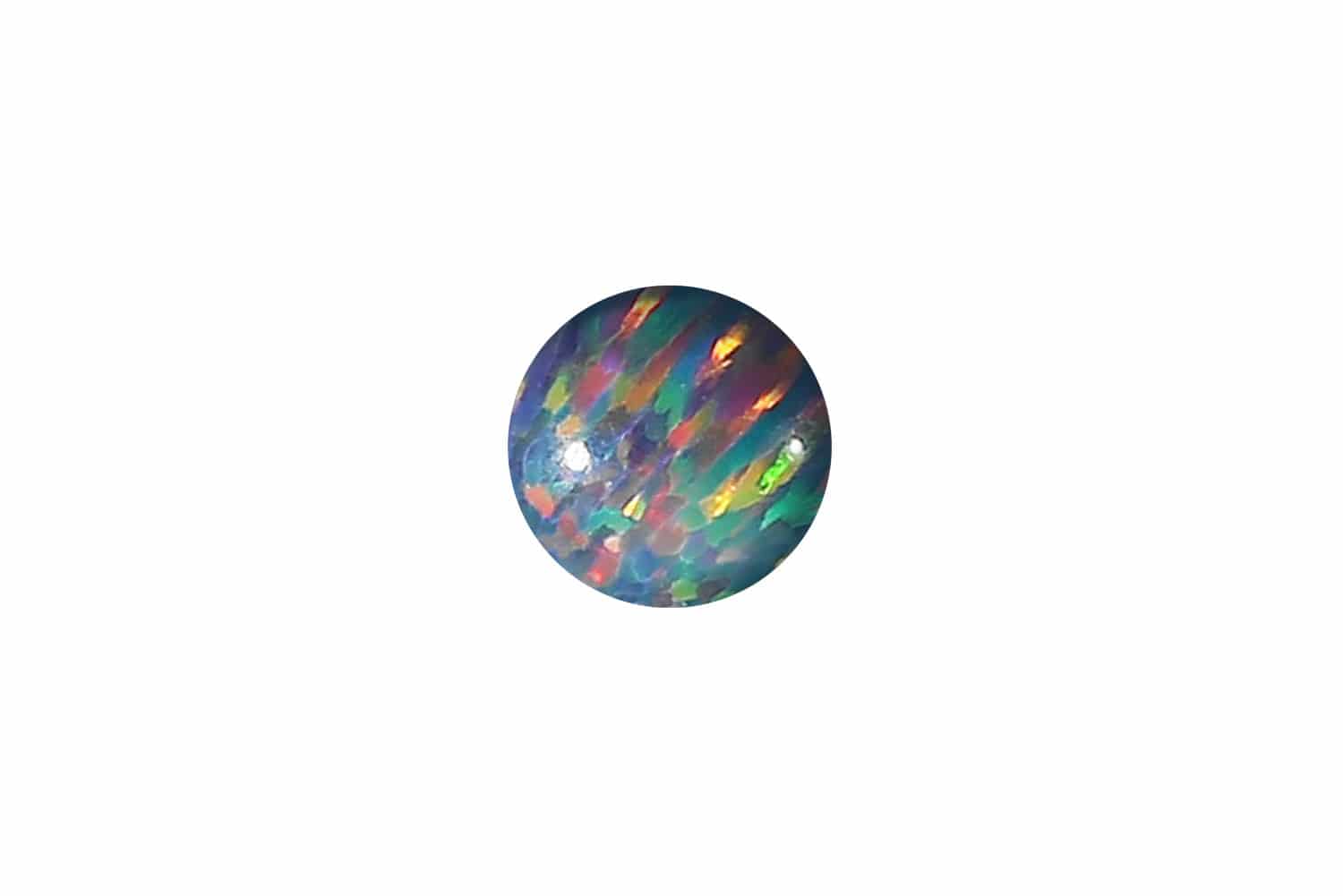Synthetischer Opal Klemmkugel