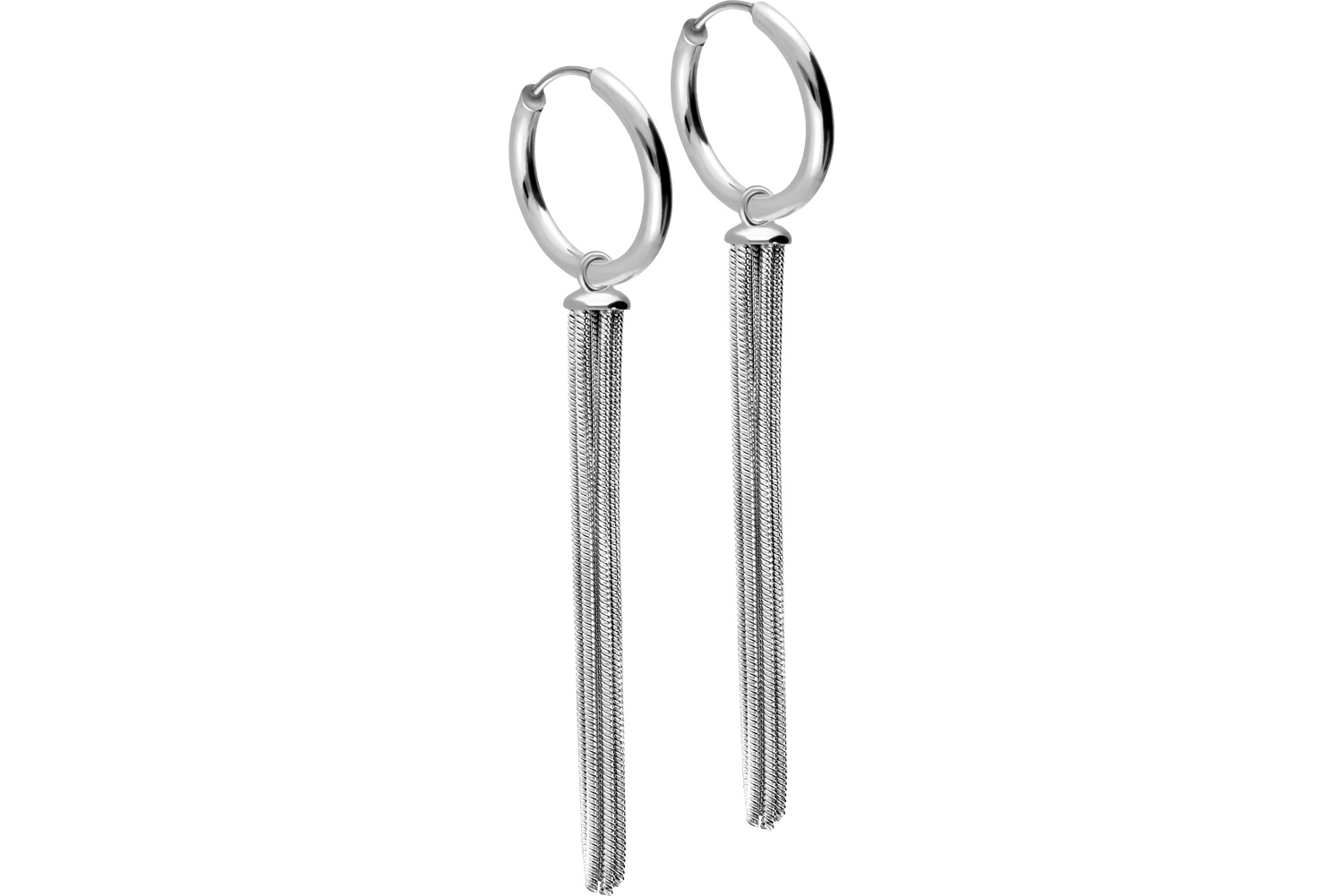 Chirurgenstahl Ohrclicker Creolen QUASTE