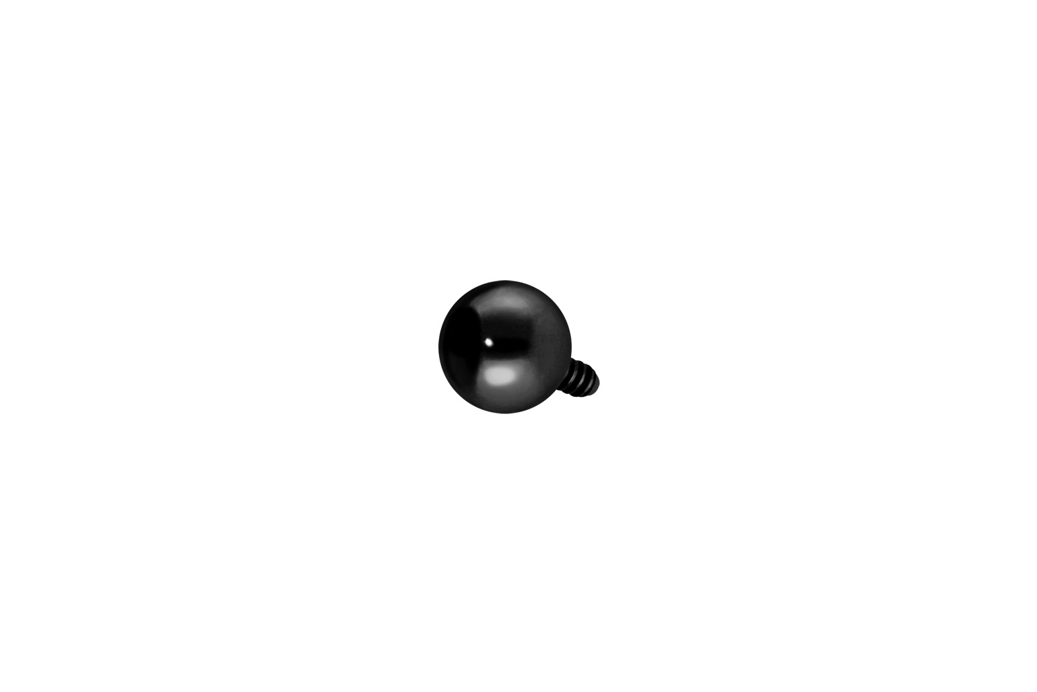 Titanium screw-in ball with external thread