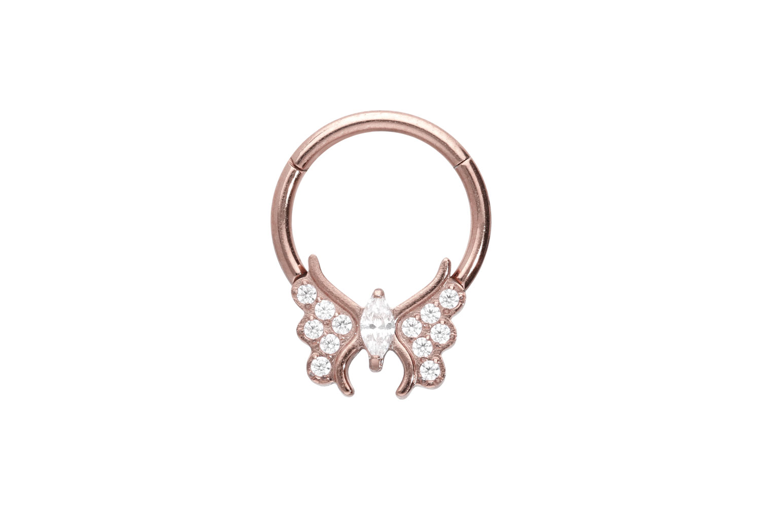 Titan Segmentring Clicker KRISTALLSCHMETTERLING