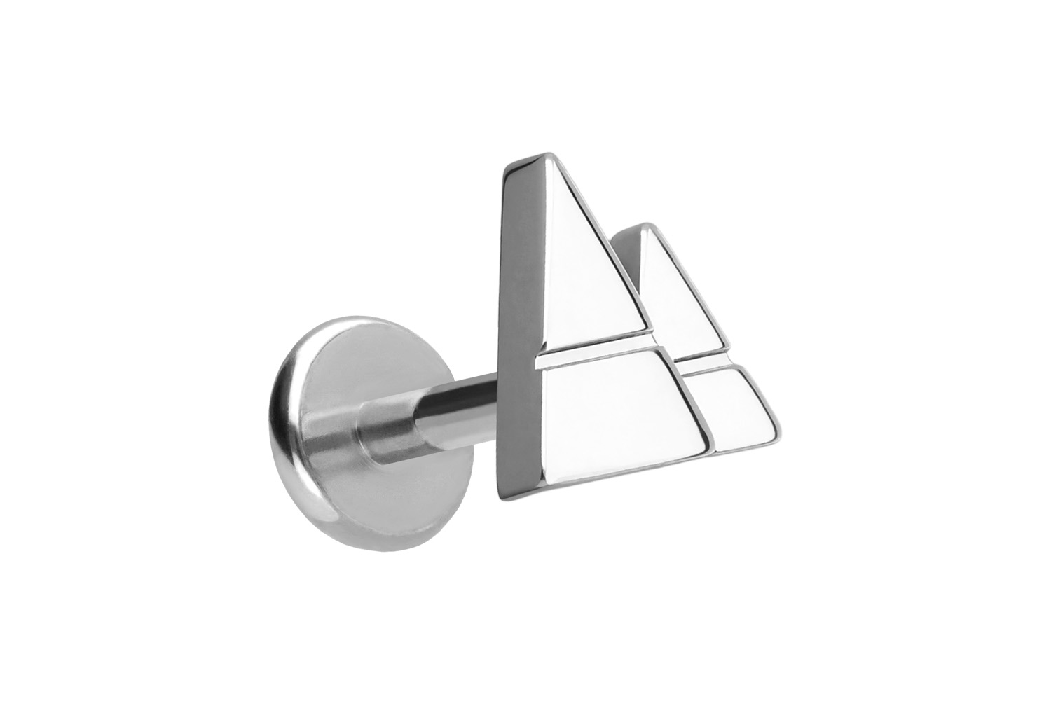 Titan Labret mit Push Fit 2 PYRAMIDEN