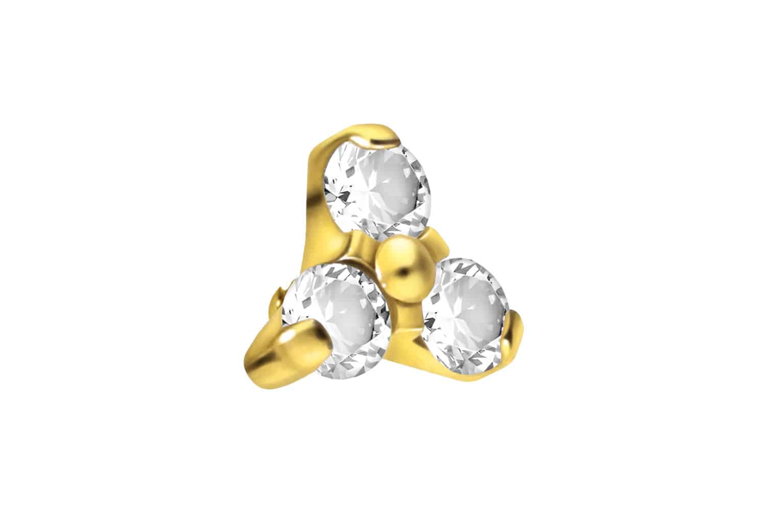 Titan Schraubaufsatz mit Außengewinde KRISTALLBLUME