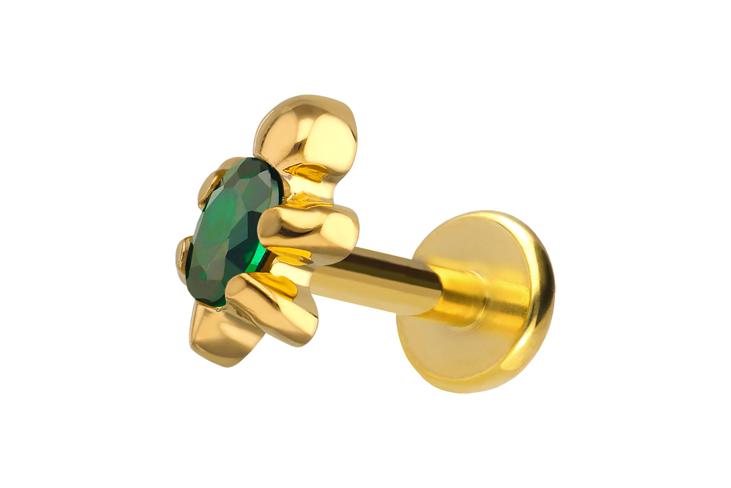 Titanium labret with push fit TURTLE