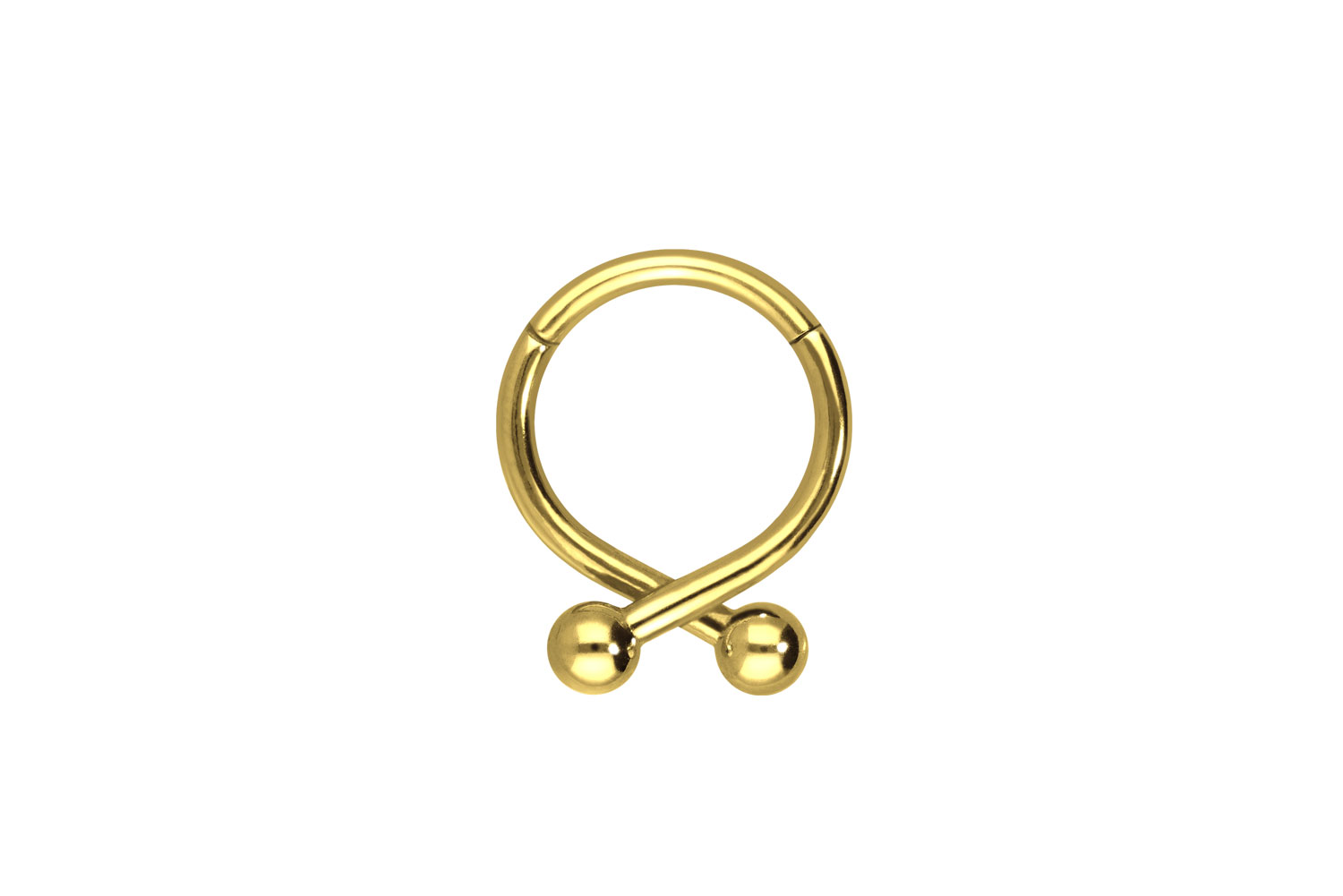 Surgical steel segment ring clicker 2 BALLS