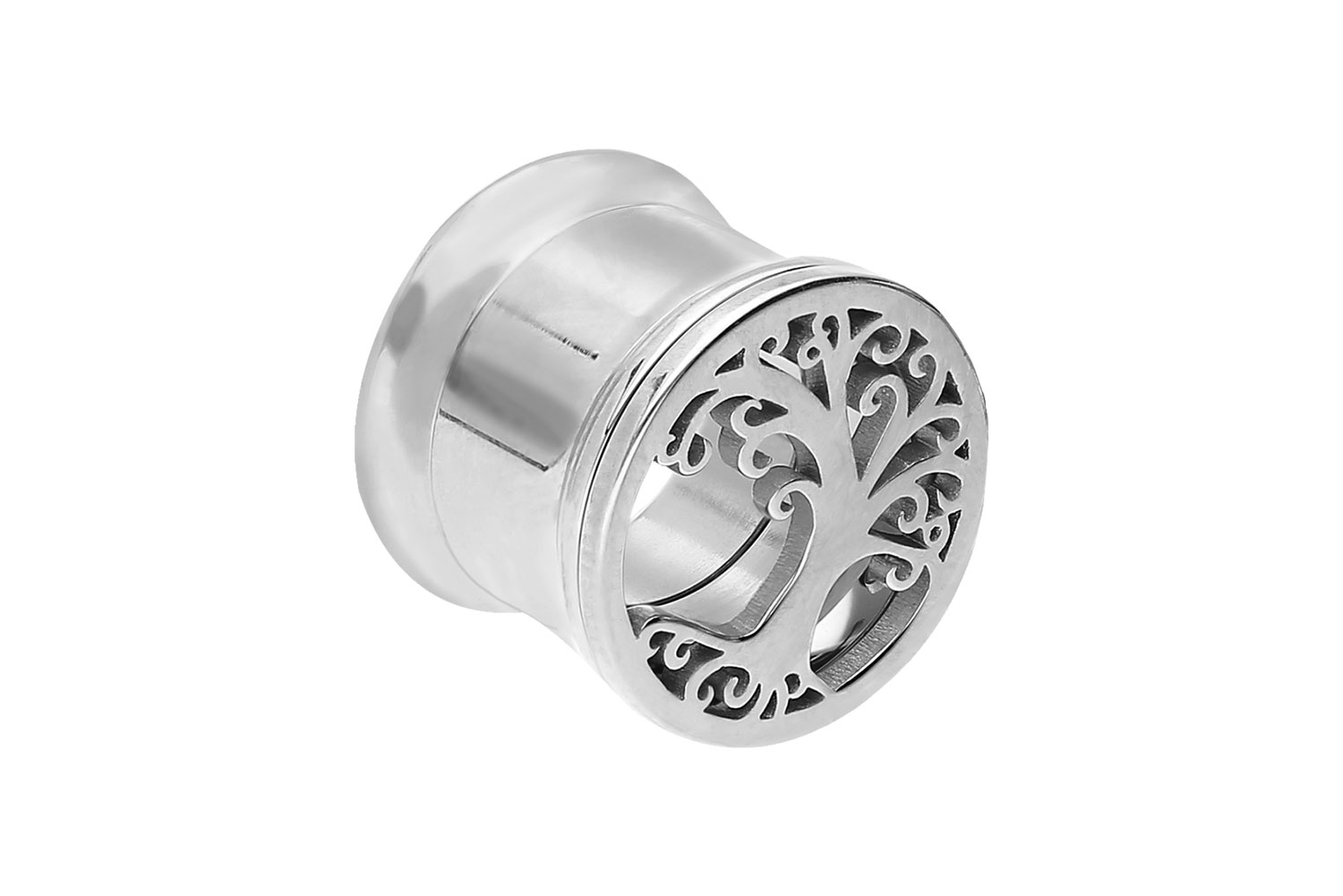 Chirurgenstahl Double Flared Tunnel LEBENSBAUM ++SALE++