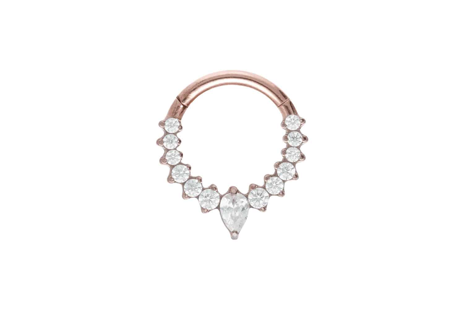 Titan Segmentring Clicker EINGEFASSTE KRISTALLE