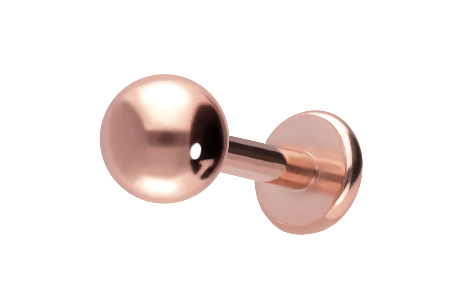 Titan Labret mit Innengewinde