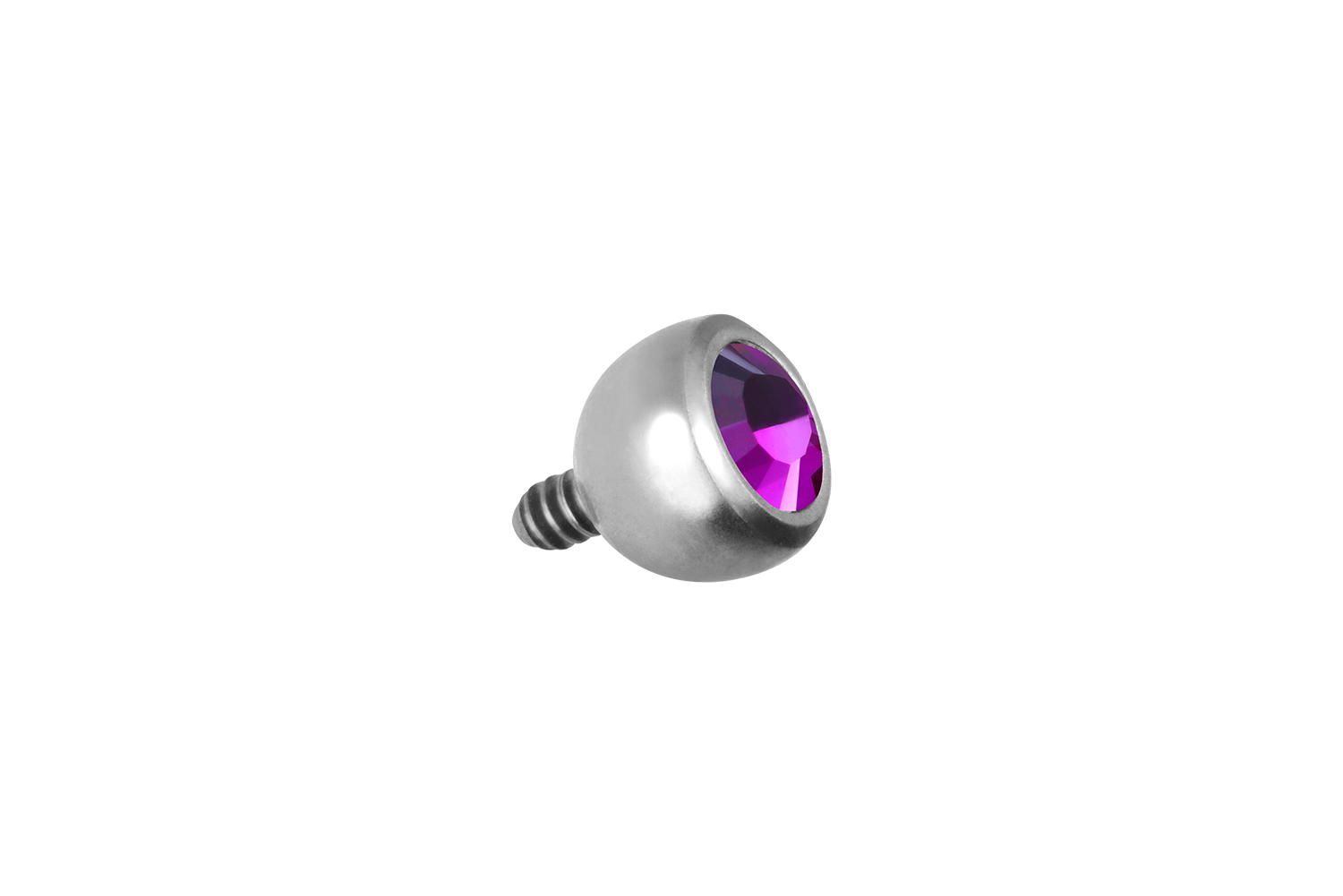 Titanium screw-in ball with external thread CRYSTAL ++SALE++