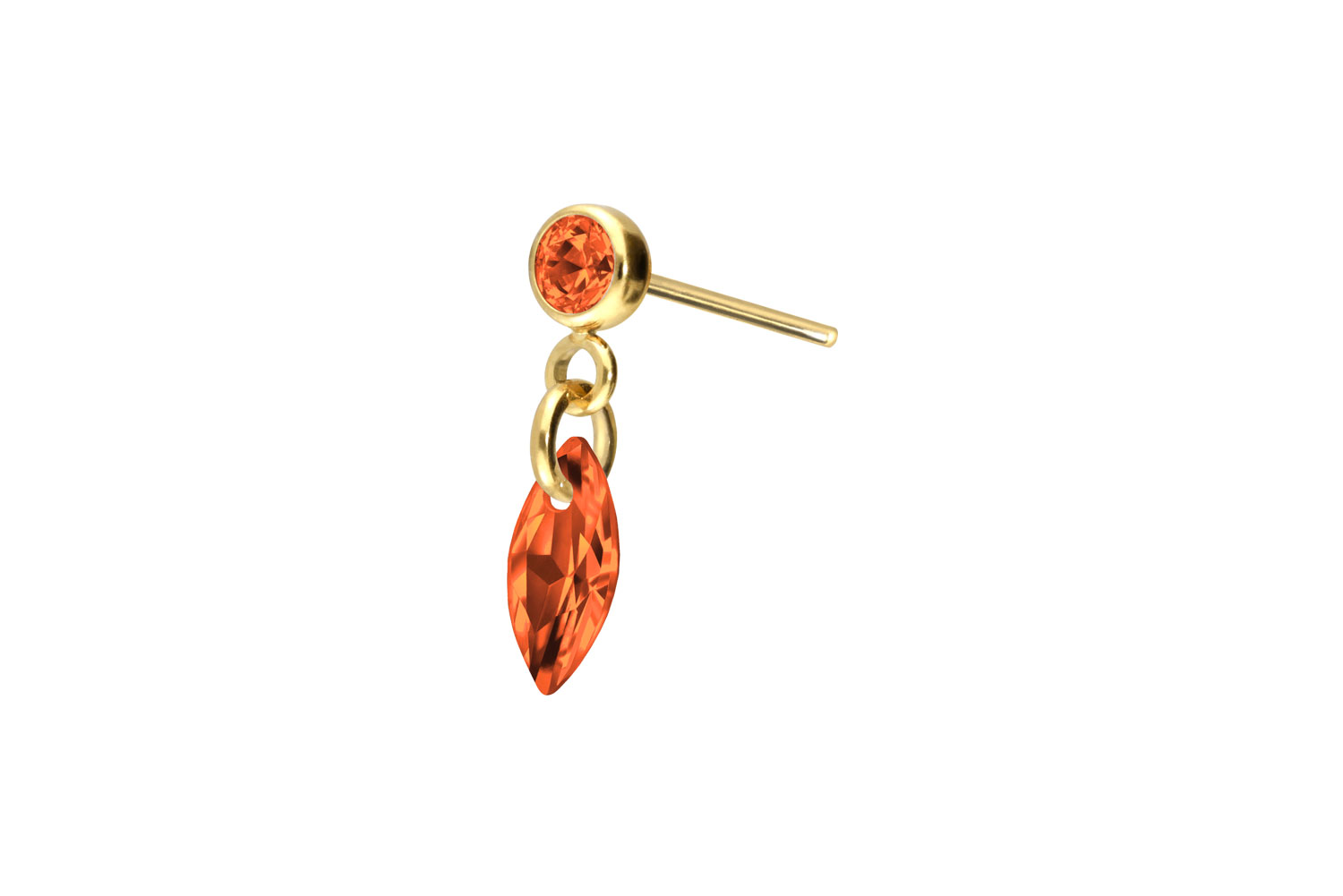 Titan Aufsatz mit Push Pin KRISTALLOVAL
