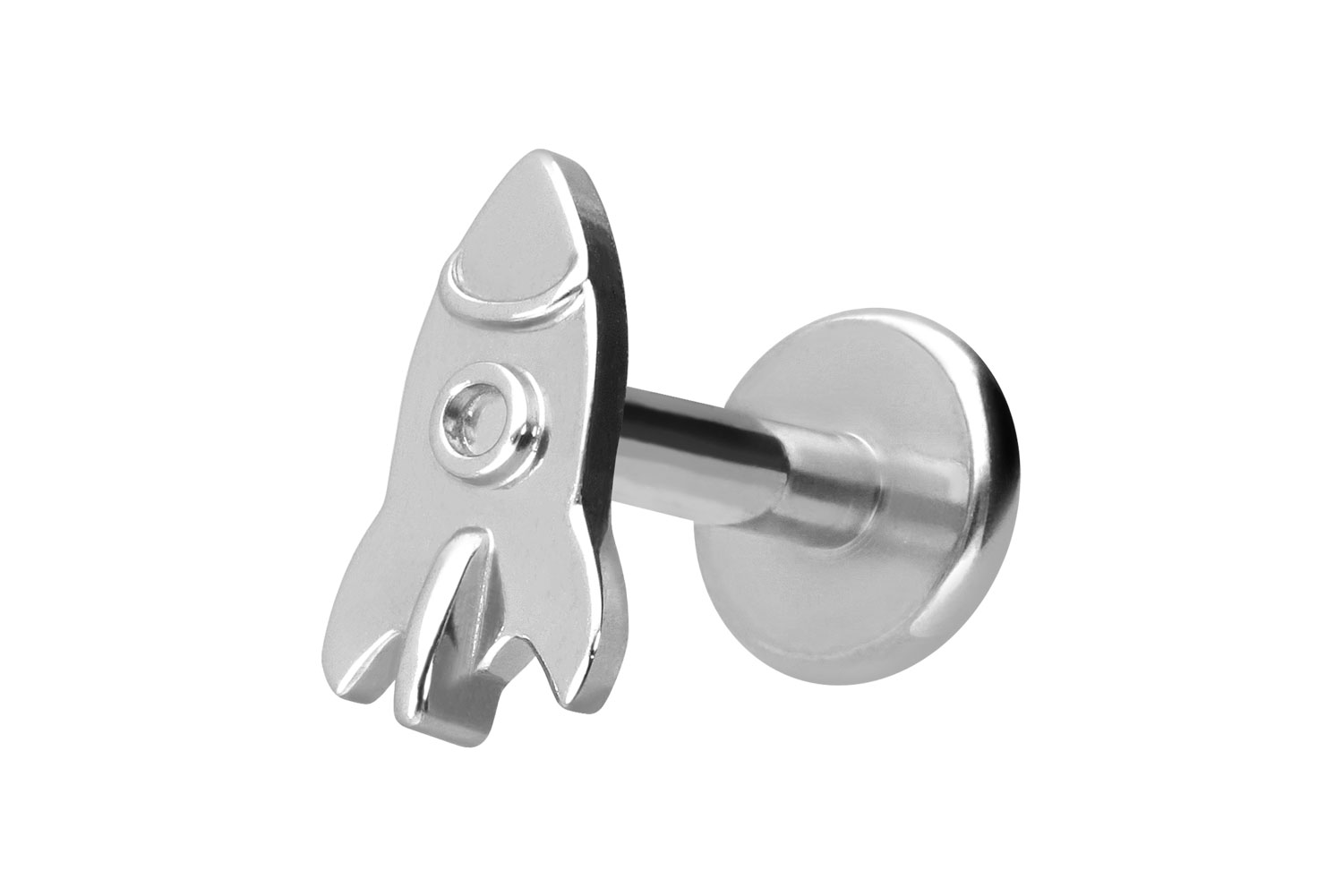 Titanium labret with internal thread ROCKET