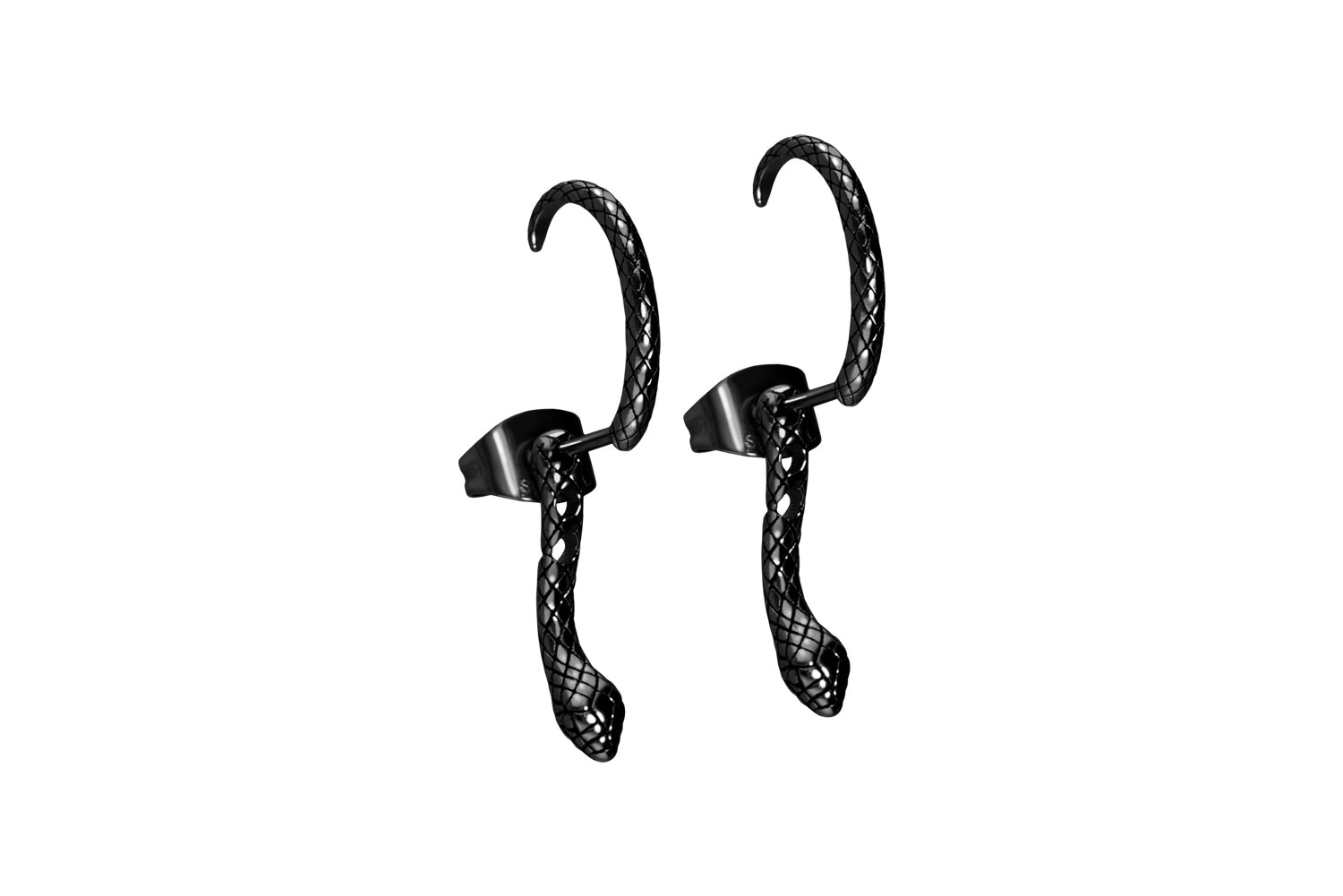 Surgical steel ear studs SNAKE