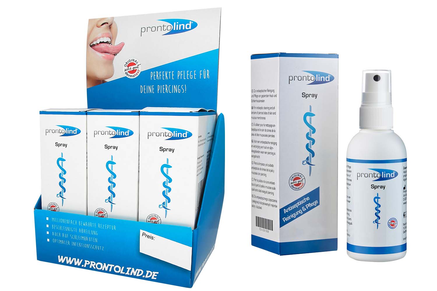 6er SET ProntoLind Spray im Thekendisplay
