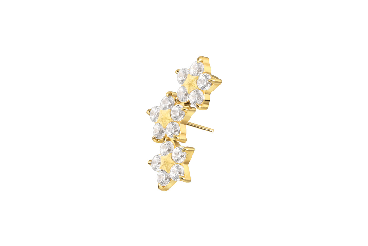 Titan Aufsatz mit Push Pin 3 KRISTALLBLUMEN
